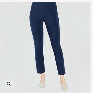 Clara Sun Woo Signature Straight Leg Heathered Blue Pants XL